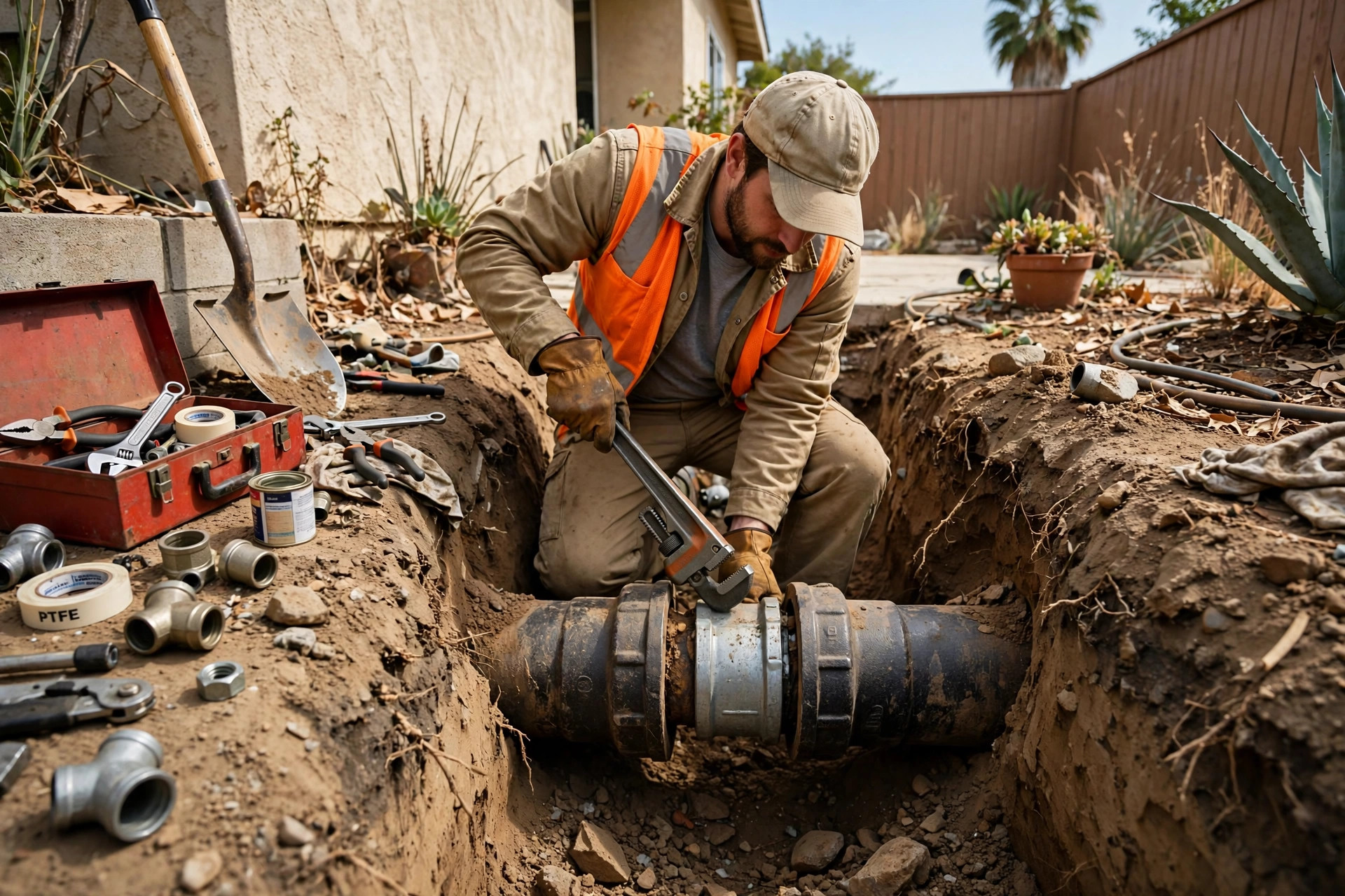 Service photo: Sewer Line Repair